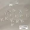 Joias de unha de liga X41 atacado metal estéreo 26 letras inglesas mistas acessórios de decoração de unha diy