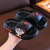 Pantuflas Nezha para niños y niñas, verano, nuevas, de dibujos animados, para baño, interiores, hogar, baño, antideslizantes, para bebé, súper suaves