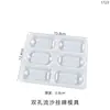 Resina de Cristal DIY Papoula, Aromaterapia, Moldes de Gesso, Moldes de Silicone para Brincos e Pingentes com Furos, Atacado