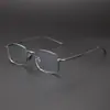 Nuevo Marco Cuadrado de Alambre Dorado para Gafas de Miopía Marco Ultra-Ligero de Titanio Puro Marco para Gafas de Negocio Hombres Lex