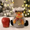 Bolsa de Doces de Presente de Natal para Crianças Decorações de Natal Bolsa de Maçã Véspera de Natal Bolsa de Frutas Bolsa de Presente