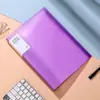Pasta de arquivo transparente com inserts A4, pasta de armazenamento de provas de estudante à prova d'água de PP, álbum de coleção de certificados de premiação de grande capacidade