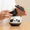 Juego de Té de Viaje Panda Creativo Portátil para Viaje al Aire Libre Camping Tetera Taza de Té Pequeña y Linda para Almacenamiento