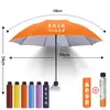 Grande Três Pessoas Duplo Dobrável Tamanho Grande 130 Reforçado Proteção Solar Proteção UV Guarda-chuva de Sol Presente Guarda-chuva Publicitário Atacado