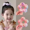 Anillo para el cabello de flor dulce para niños Tridimensional Lindo Anillo de intestino grueso para niñas Cuerda para el cabello de bola para niñas Accesorios para el cabello de cola de caballo