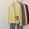 Cárdigan de Punto Redondo Suave y Esponjoso Estilo Coreano Chaqueta Pequeña Ropa de Otoño/Invierno para Mujer Suéter que Reduce la Edad Capa Exterior Top Adelgazante