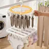 Tendedero de calcetines, perchero doméstico con pinzas, especializado para ropa interior de niños y bebés, tendedero de balcón