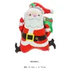 Globos de Película de Aluminio Navideños con Forma de Papá Noel Muñeco de Nieve Árbol de Navidad Decoración Juguetes Globos de Papel de Aluminio Venta al por Mayor