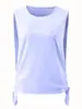 Chaleco Deportivo Transpirable de Secado Rápido para Mujer Blusa de Fitness con Abertura y Tirantes Ropa de Yoga Top Holgado sin Mangas para Exteriores
