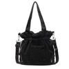 2024 Nuevo bolso de cubo con cordón de ajuste estilo coreano moderno cool mezclilla bolso bandolera transfronterizo casual combinable bolso de hombro