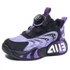 Zapatos deportivos para niños, zapatillas de baloncesto unisex, nuevos estilos de otoño, zapatos casuales con cierres de botón, impermeables y antideslizantes, adecuados para niños de tamaño mediano y grande, zapatillas para correr