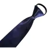 Corbata con cremallera de 8 cm, brillante y lisa, para hombre y mujer, formal, casual, versátil, color liso, profesional, cuello de estudiante