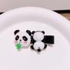HD4257 lindo mini panda anillo para el pelo dulce chica tamaño pequeño pinza de agarre pinza de pico de pato nuevo moderno genial nuevos accesorios para el cabello