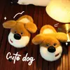 Pantuflas de Algodón para Hombre con Orejas Grandes de Perro, Nuevo Modelo 2026 para Otoño e Invierno, Pantuflas de Algodón Cálidas Peludas con Suela Gruesa Antideslizante para Interiores, Adecuadas para Usar al Aire Libre