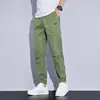 Pantalones Casuales Frescos de Seda de Hielo para Niños Verano Delgados Pierna Ancha Atados Nueve Puntos Pantalones Deportivos de Secado Rápido Nuevos 2025