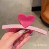 Presilha de Cabelo Grande em Formato de Coração da Moda para Mulheres, Adequada para Penteados Presos, Presilha Jacaré com Acabamento de Luxo, Acessório de Cabelo Simples para Mulheres com Cabelo Grosso