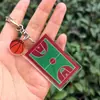 Colgante llavero campo de béisbol, campo de fútbol americano, fútbol, baloncesto, regalos deportivos, suministro transfronterizo de Amazon