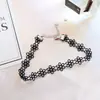 Amazon Europeia e Americana preto Europeia e Americana sexy renda CHOKER colar Gótico curto corrente clavícula atacado