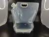 Saco Plástico Transparente Autoportante para Líquidos de Grande Capacidade para Uso Externo, Saco Selado para Grãos e Cereais, Saco de Armazenamento Transparente Atacado