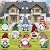 Novo sinal de chão de Natal com design de filhote do Grinch, sinal de jardim à prova d'água para festa ao ar livre
