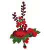 Flores Bordadas Coloridas de Lótus Solúveis em Água, Acessórios de Roupas de Dança Retrô Estilo Étnico, Adesivos de Rosa Solúveis em Água, Atacado