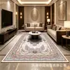 Alfombra persa para sala de estar, cachemir sintético, lavable, plegable, resistente a la suciedad, fácil de mantener, tapete para mesa de café, uso doméstico transfronterizo, tapete antideslizante