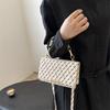 Bolsa Feminina 2026 Estilo Coreano Tendência Nova Moda Elegante Pequena Quadrada Tendência Ombro Único Elegante Transversal Pequena