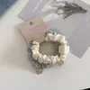 Gomas de Pelo Cuadradas de Colores con Etiqueta Dorada, Dulce Estilo Coreano, Alta Elasticidad, Duraderas, Versátiles Bandas para el Cabello, Accesorios para el Cabello, Alta Elasticidad