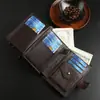 Cartera de Moda Retro para Hombre con Cierre de Hebilla, Múltiples Ranuras para Tarjetas, Gran Capacidad, Portatarjetas Bancarias, Estuche para Licencia de Conducir y Tarjeta de Identificación