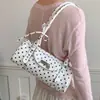 2026 Bolso de Lunares Versátil de Nicho Moda Estilo Coreano Nuevo para Mujer, Bolso de Hombro Casual Simple de Gama Alta, Bolso Almohada