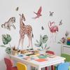 Pegatina de Pared para Cocina de Tigre Jirafa de Zoológico Transfronterizo Sala de Estar Interesante Pegatina de Decoración del Hogar Autoadhesiva PVC Autoadhesivo