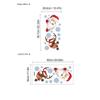 Pegatina de Puerta de Regalo de Reno de Santa Claus Transfronteriza Decoración de Fondo de Atmósfera Festiva para Sala de Estar Dormitorio Pegatina de Pared Autoadhesiva para Cabello