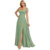 Vestido de Noche Nuevo de Verano y Otoño 2026 para Mujer de Amazon Transfronterizo, Elegante Vestido Largo con Tirante Ajustable, Vestido de Banquete