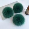 Bolas de Piel Sintética de Zorro, Bolas de Felpa de Colores, Accesorios para Ropa y Zapatos, Colgantes para Sombreros, Bolas de Piel Grandes, Manualidades Transfronterizas