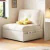 Cama Sofá Estilo Crema Apartamento Pequeño Multifuncional Doble Propósito Sala de Estar Mismo Estilo de Celebridad de Internet Retráctil Balcón Sofá Plegable Individual
