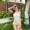 Biquíni Pequeno de Luxo Leve de Alta Qualidade Desejo Puro Biquíni Maiô Feminino Peito Pequeno Levanta Seios Slim Fit Sexy Hot Girl