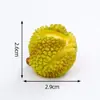 Miniaturas creativas de paisaje de medio corte de manzana y sandía, decoraciones DIY temáticas de comida, accesorios colgantes y pequeños adornos de escritorio