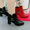 Nuevo Modelo Primavera/Verano 2026 Comercio Exterior Botas Martin de Piel Suave Botines para Mujeres y Madres Comercio Transfronterizo