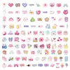 106 Folhas Estilo Coreano Rosa Pixel Art Material para Diário Adesivos Atacado À Prova d'Água DIY Anotações Criativas Presentes Culturais e Criativos