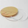 [Venda direta de fábrica] base de urso fluido acrílico transparente wafer disco 2-3mm bandeja redonda DIY feita à mão