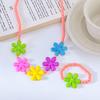 Collar de 3 piezas para niñas lindas, pulsera, moda princesa de Corea del Sur, accesorios para niños, juguetes de dibujos animados, joyería para bebé de 3 años