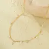 Colar Gota D'água com Diamante Cintilante em Prata Esterlina 925 para Mulheres Estilo Novo Quente da Moda Corrente de Clavícula Elegante Flor de Cotonete Colar Suave de Nicho