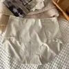 Nova Calcinha Feminina Renda de Malha Sem Costura Estilo Francês Cintura Média Romântica Delicada Vazada Doce Puro Desejo Simples
