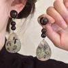Nuevos Pendientes Antiguos de Estilo Chino Súper Hada Flor de Bambú Borla de Perlas Gancho para la Oreja Explosiones Estilo Chino Pendientes Combinables Pendientes