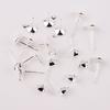 Aguja de Oreja Redonda Gruesa con Baño de Plata y Soporte de Perla de Cobre para Colgar Soporte para Oreja Soporte Vacío Aguja de Oreja Redonda Soporte para Pendientes Accesorios de Joyería