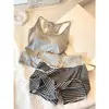 Pijama deportivo tipo camisola de diseño coreano con copas en el pecho para mujer, nuevo conjunto de ropa para el hogar talla grande para el verano 2026