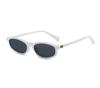 Gafas de Sol Nuevo Estilo 2025 Marco Estrecho Negro Cara Pequeña Gafas de Alta Gama Moda Transfronteriza Gafas de Sol Europeas y Americanas Mujer Estilo Retro