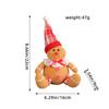 Criativo Natal Gingerbread Man Boneca Pingente Feriado Cartoon Doll Doll Pingente Árvore de Natal Decoração Acessórios Adereços