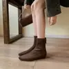 ¡El Clímax del Doble 12! Botas de Invierno 2025 de Gamuza con Felpa Plus, Ajustadas, con Cremallera Trasera, Tacón de 2 cm, Botines Cortos de Gamuza, Dropshipping