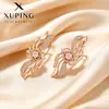 Xuping Brazaletes Rusos Transfronterizos para Oreja, Aros Color Oro de 18K con Incrustaciones de Diamantes, Joyería de Lujo Ligero de Alta Gama al por Mayor para Mujeres